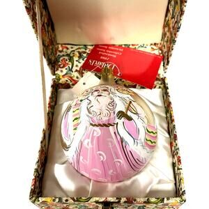 Dillard's 1998 "Victorian Santa" Hand Painted Signed Christmas Ornament-NEW!